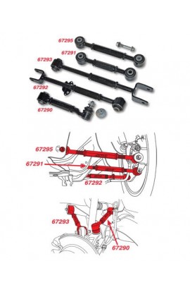 SPC Complete Rear Camber Arm Set CL7 CL9