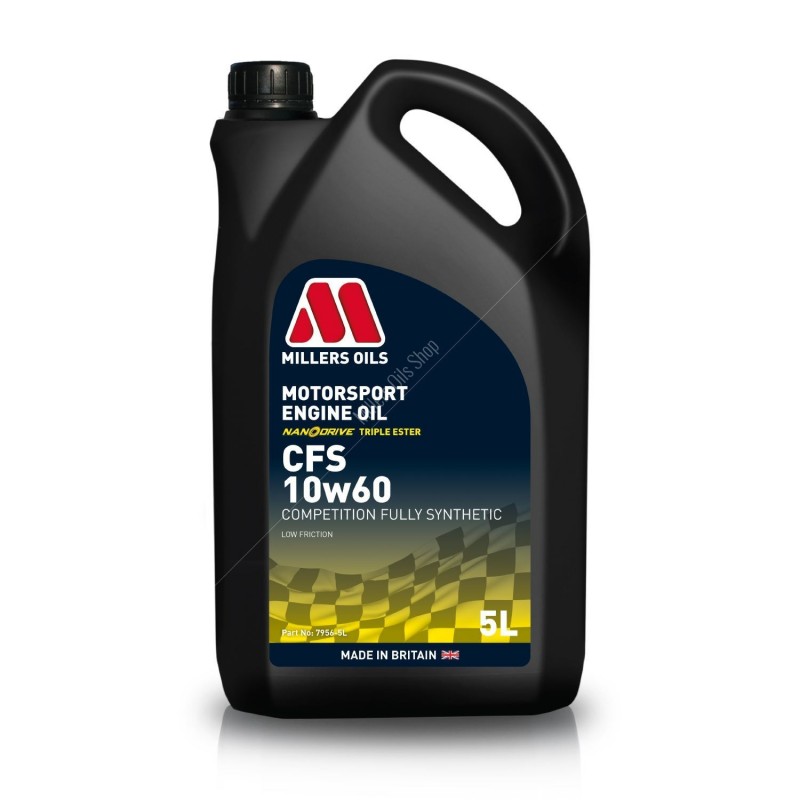 Millers CFS 5w40 NT Nanodrive Fully Synthetic Performance Engine Oil - 5L 7956GMS