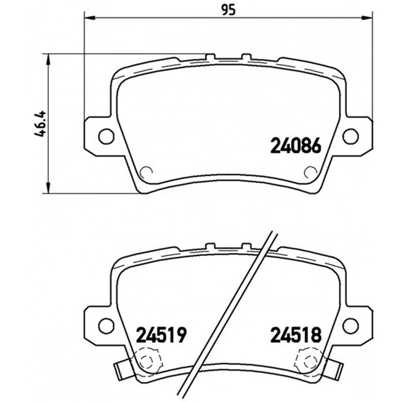 Brembo Rear STD Brake Pads FN2 P28038