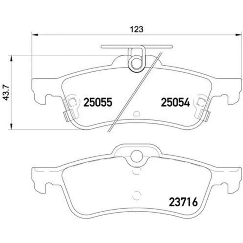 Brembo Rear Brake Pads Type-R Fk2 P28070