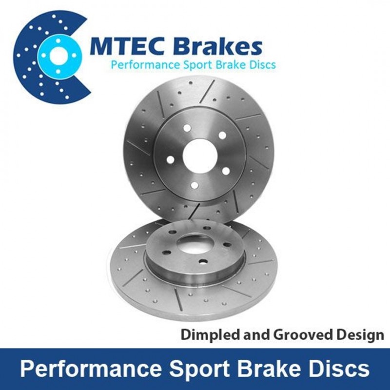 MTEC Performance Rear Discs FK8 FL5 MTEC4128 Dimpled & Grooved