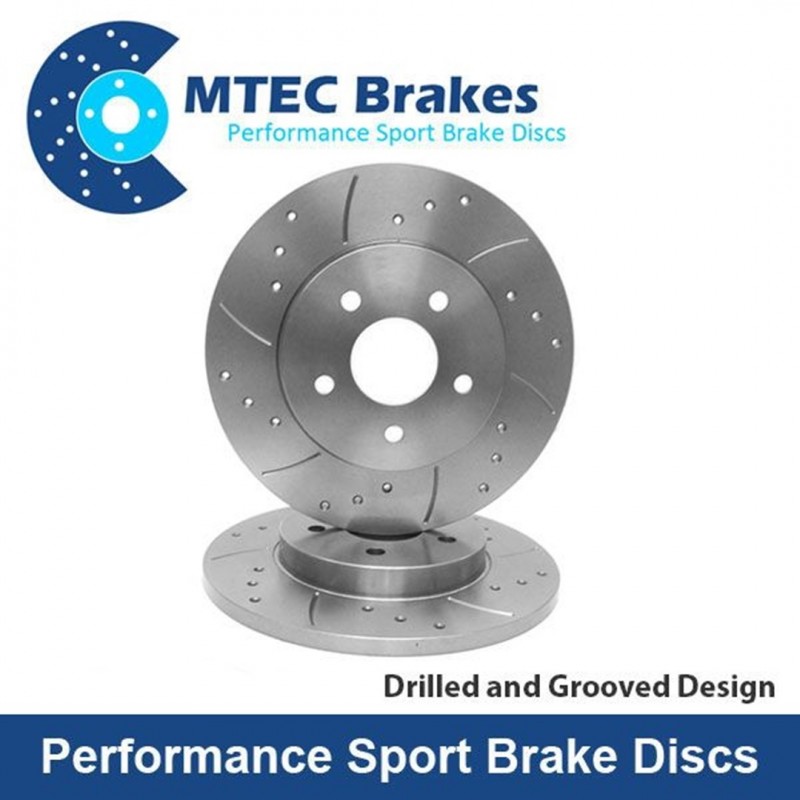 MTEC Performance Rear Discs FK8 FL5 MTEC4128 Drilled & Grooved