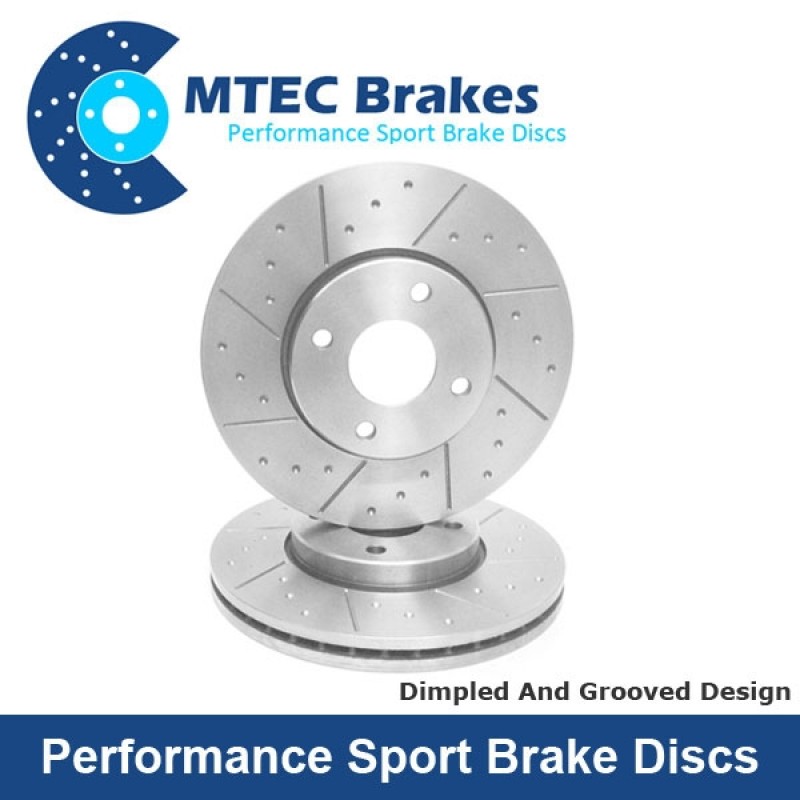 MTEC Performance Front Discs FK2 FK8 FL5 MTEC4014HC Dimpled & Grooved