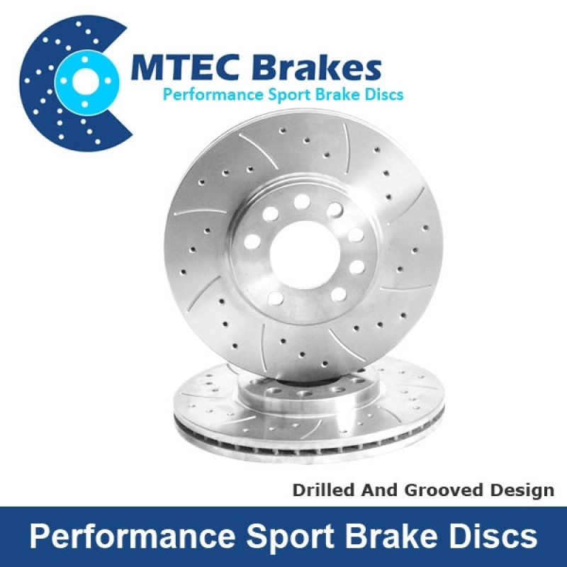 MTEC Performance Front Discs FK2 FK8 FL5 MTEC4014HC Drilled & Grooved