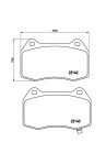 Brembo Front STD Brake Pads DC5 FD2 Z33 P56047