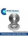 MTEC Performance Rear Discs FK8 FL5 MTEC4128 Dimpled & Grooved