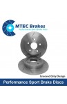 MTEC Performance Rear Discs FK8 FL5 MTEC4128 Grooved Only