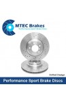 MTEC Performance Front Discs FK2 FK8 FL5 MTEC4014HC Drilled Only